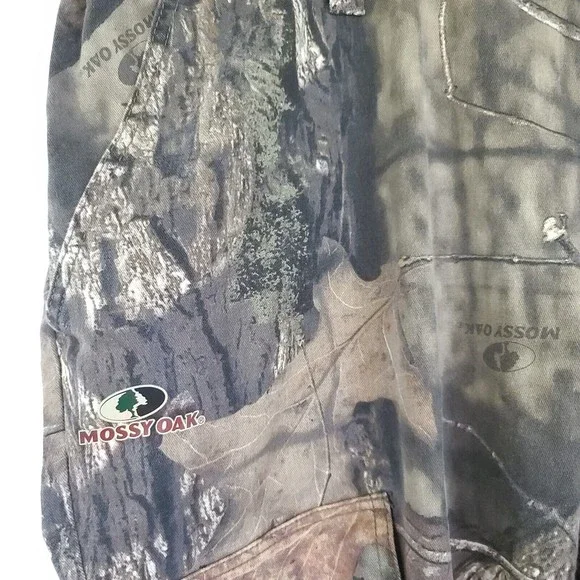 Mossy Oak cargo Hunting Pants size XXXL (38/50) stretchy waist ankle draw string